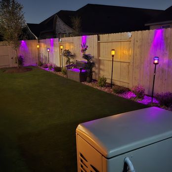 Sanabria Outdoor Solutions - Testing out the fence solar lights - fuscia - Landscaping Near Me - Katy, Texas Sanabria Outdoor Solutions - Testing out the fence solar lights - fuscia - Landscaping Near Me - Katy, Texas