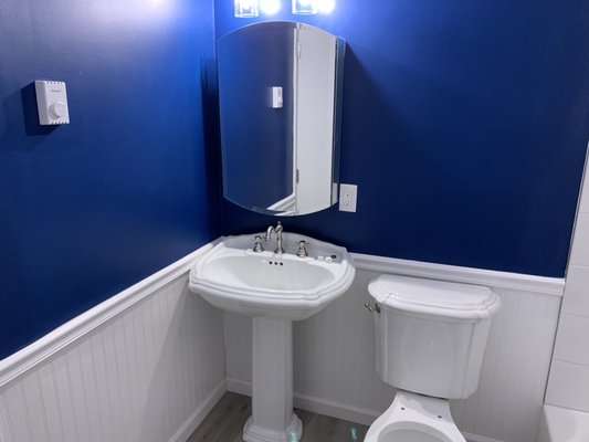 Bathroom Remodel 2022 - This remodel was done on an old bathroom that the previous tenant had left in bad shape. The finished product resulted in a cleaner and more modernized look. Bathroom Remodel 2022 - This remodel was done on an old bathroom that the previous tenant had left in bad shape. The finished product resulted in a cleaner and more modernized look.