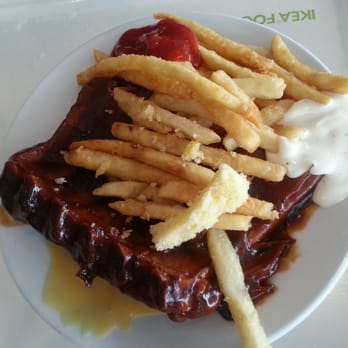 IKEA - Pork bbq ribs w/fries! Huge portion!! - Scandinavian Near Me - Elizabeth, New Jersey