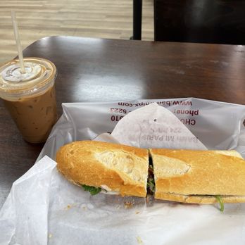 Paris Bakery - Banh mi 13. Banh M Heo Quay - Crispy Pork Belly Sandwich - Bakeries Near Me - San Diego, California