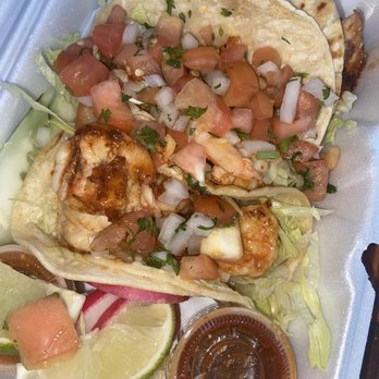 Mezcal Kitchen Bayonne - 3 Shrimp Tacos - Mexican Near Me - Bayonne, New Jersey Mezcal Kitchen Bayonne - 3 Shrimp Tacos - Mexican Near Me - Bayonne, New Jersey