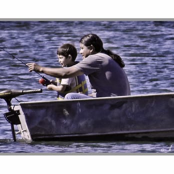 Lake Poway Park - Father and son fishing for the first time together (by fotograzio) www.flickr.com/fotograzio - Parks Near Me - Poway, California