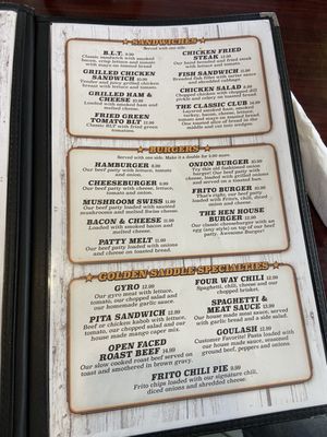 Menu photo 5 Golden Saddle BBQ Steakhouse Tulsa, OK