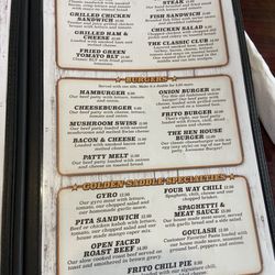 Golden Saddle BBQ Steakhouse - Menu