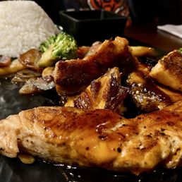 Salmon Teriyaki with vegetables