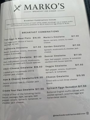 Menu photo 1 Marko’s Breakfast & Dinner Temple City, CA Menu photo 1 Marko’s Breakfast & Dinner Temple City, CA