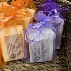 Benedictine Monks of Taos - Some of the soaps made by the monks, every time I go in they seem to expand their collection of scents for men as well as women