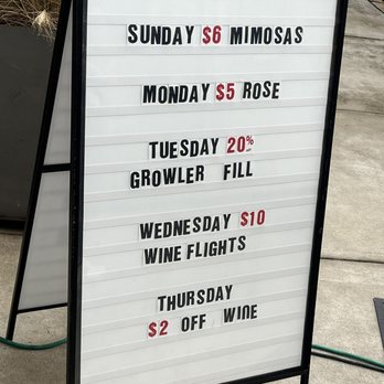 Nomad Wine Works - a sign with prices - Wineries Near Me - High Point, North Carolina Nomad Wine Works - a sign with prices - Wineries Near Me - High Point, North Carolina