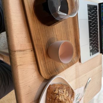 Tenfold Coffee - Pour over and almond croissant while I work. - Coffee & Tea Near Me - Houston, Texas