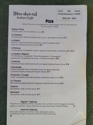 Menu photo 5 Brusketta Italian Caffe Pembroke Pines, FL