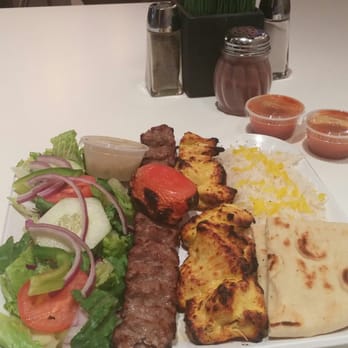 AZ Kabob House - CHICKEN SOLTANI !!  GROUND BEEF AND BONLESS CHICKEN BREAST.  BEST VALUE ON THE MENU ! - Persian/Iranian Near Me - Phoenix, Arizona