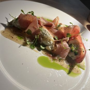 Thanks To Harrison - Prosciutto with pear, stracciatella, and truffle honey - Breakfast & Brunch Near Me - Hollywood, Florida Thanks To Harrison - Prosciutto with pear, stracciatella, and truffle honey - Breakfast & Brunch Near Me - Hollywood, Florida