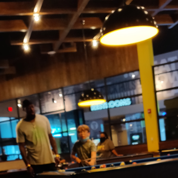 Main Event Newark - Both adult and child don't have mask covering their face - Bowling Near Me - Newark, Delaware