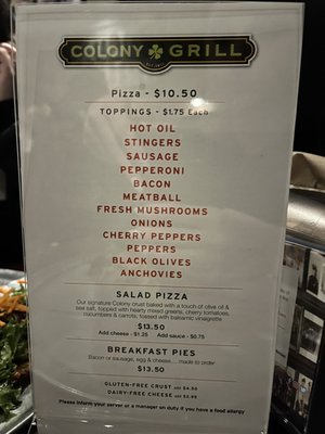 Menu photo 5 Colony Grill Milford, CT