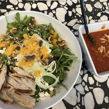 Brown & Loe - Small arugula salad with chicken and small tomato beet soup. About $32 - Coffee & Tea Near Me - Kansas City, Missouri Brown & Loe - Small arugula salad with chicken and small tomato beet soup. About $32 - Coffee & Tea Near Me - Kansas City, Missouri