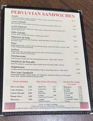 Menu photo 2 Don Juan V's Sandwiches Indianapolis, IN
