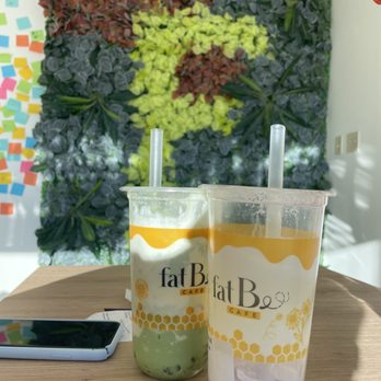 Fat Bee Cafe - Taro Ube, Matcha Slush - Bubble Tea Near Me - Strongsville, Ohio