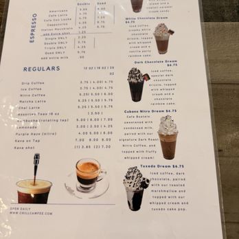 Chill Caw-Fee - Menu - Cafes Near Me - Valrico, Florida Chill Caw-Fee - Menu - Cafes Near Me - Valrico, Florida