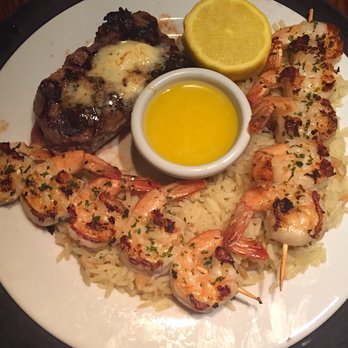 Ruby River Steak House - Our third entree was the grilled shrimp and sirloin. Loved the flavors. Lots of garlic in the marinate and the butter. - Steakhouses Near Me - Provo, Utah Ruby River Steak House - Our third entree was the grilled shrimp and sirloin. Loved the flavors. Lots of garlic in the marinate and the butter. - Steakhouses Near Me - Provo, Utah