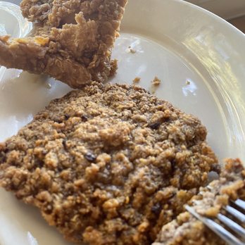 Cafe 209 - Fried pork and fried country fried steak with gravy on side - Cafes Near Me - Augusta, Georgia