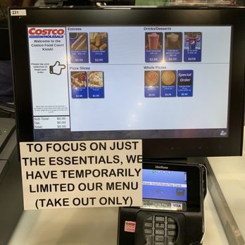 Costco - Food court menu as of 5/31/20 - Wholesale Stores Near Me - Fremont, California