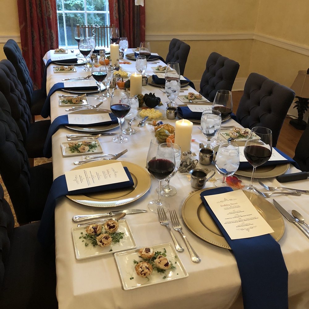 BlueHen Chefs - Beautifully decorated/set table - Personal Chefs Near Me - Lexington, Kentucky BlueHen Chefs - Beautifully decorated/set table - Personal Chefs Near Me - Lexington, Kentucky