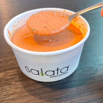 Salata - Tomato Basil Soup | Instagram @restaurant_aholic - Salad Near Me - Charlotte, North Carolina
