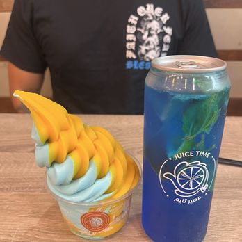 Juice Time & Papa Kanafa - Mango ice cream - Desserts Near Me - El Cajon, California