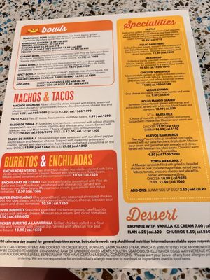 Menu photo 2 La Parrilla Mexican Restaurant Alpharetta, GA