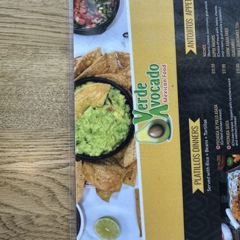 Verde Avocado - Menu top - Mexican Near Me - Skokie, Illinois