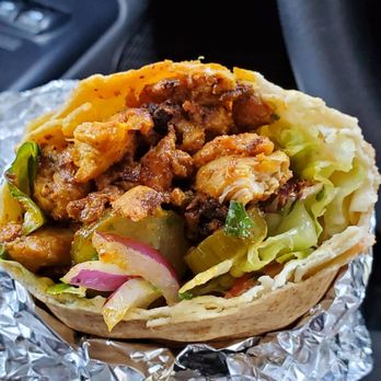Siraj’s Shawarma - No sauce...this guy kept insisting that there was.. glad I got my "extra" garlic sauce - Mediterranean Near Me - Whittier, California Siraj’s Shawarma - No sauce...this guy kept insisting that there was.. glad I got my "extra" garlic sauce - Mediterranean Near Me - Whittier, California