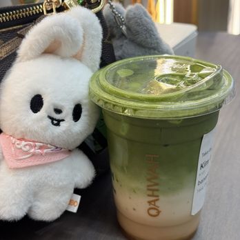 Qahwah Palace - iced banana matcha - Coffee & Tea Near Me - Greenville, South Carolina