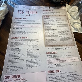 Egg Harbor Café - Menu front - Breakfast & Brunch Near Me - Sandy Springs, Georgia Egg Harbor Café - Menu front - Breakfast & Brunch Near Me - Sandy Springs, Georgia