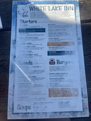 Menu photo 2 White Lake Inn Restaurant & Bar White Lake, MI