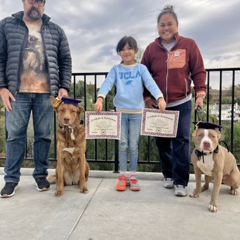 The Doggo - The happy graduates; Mimi & Wanda - Pet Training Near Me