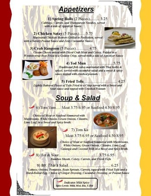 Menu photo 5 Mr Thai Northville, MI