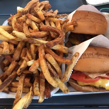 BurgerFi - Family fries and a couple single burgers - Burgers Near Me - Silver Spring, Maryland