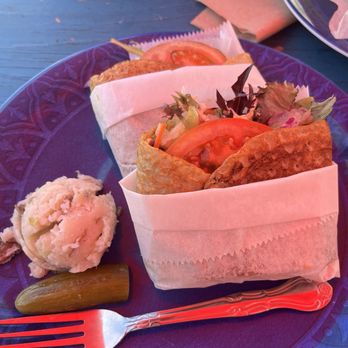 Crossroads Collective - Falafel wrap w/ potato salad - Food Court Near Me - Milwaukee, Wisconsin