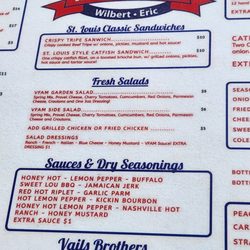 Vails Brothers - Menu