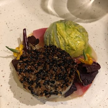 Île Flottante - Crusted sesame turnip with cabbage stuffed with brown rice and nori. Amazing. - French Near Me - Montreal, Quebec Île Flottante - Crusted sesame turnip with cabbage stuffed with brown rice and nori. Amazing. - French Near Me - Montreal, Quebec