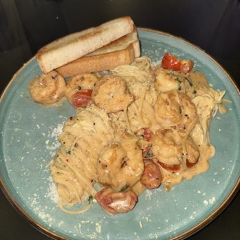 Brooklyn's - Orange lemongrass shrimp scampi 10/10 but too spicy for sensitive stomachs - American Near Me - Fort Worth, Texas