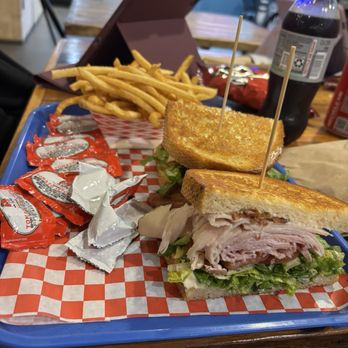 The Deli Station - The Club sandwich with a side of fries - Sandwiches Near Me - Santa Ana, California The Deli Station - The Club sandwich with a side of fries - Sandwiches Near Me - Santa Ana, California
