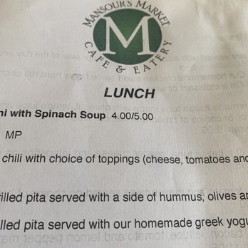Mansour's Market - Lunch menu - Coffee & Tea Near Me - Scranton, Pennsylvania Mansour's Market - Lunch menu - Coffee & Tea Near Me - Scranton, Pennsylvania