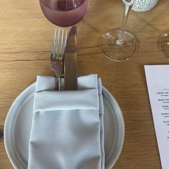 Ember & Rye - Place setting for group lunch - Seafood Near Me - Carlsbad, California