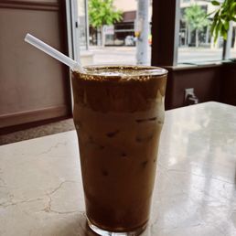 Even a frappe with almond milk is only $3.50 here. Reasonable prices and AMAZING service
