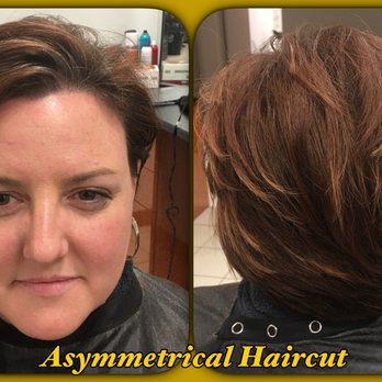The SALON by InStyle inside JCPenney - This asymmetrical Cut by Tanya Monholland master designer @ The InStyle Salon. For your next appointment call 903-539-9219 - Hair Salons Near Me - Longview, Texas