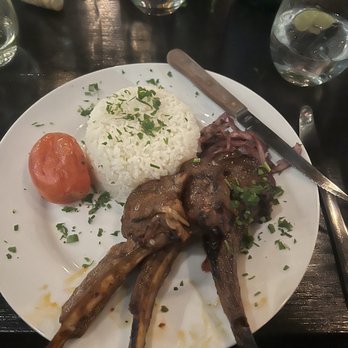 Olive & Fig Venue - Lamb chops we ordered 3 of them all cooked perfectly as ordered - Mediterranean Near Me - Canoga Park, California Olive & Fig Venue - Lamb chops we ordered 3 of them all cooked perfectly as ordered - Mediterranean Near Me - Canoga Park, California