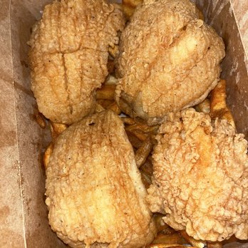 Juicy King Crab Express - Fried "Catfish" & Fries  Do NOT recommend. - Seafood Near Me - Bronx, New York