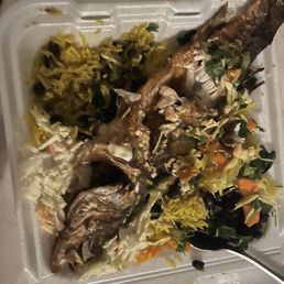 Branzino with beans and rice!