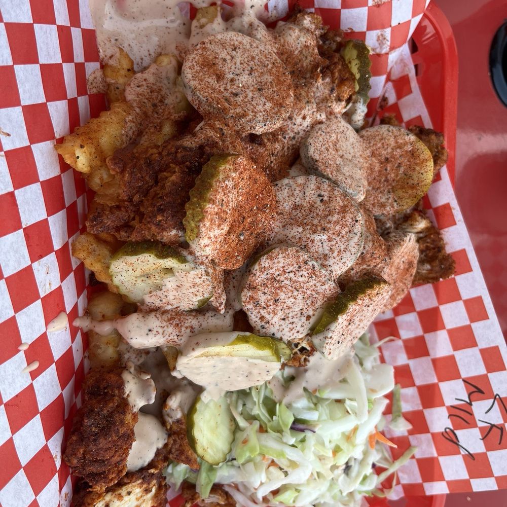 Chikin Drip - Loaded fries, slaw on the side - Chicken Shop Near Me - San Jose, California Chikin Drip - Loaded fries, slaw on the side - Chicken Shop Near Me - San Jose, California
